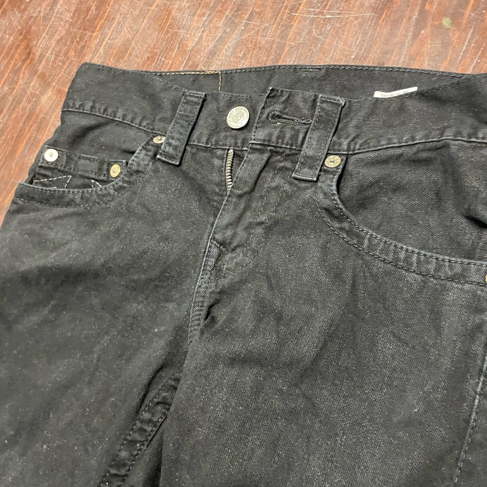 True Religion Black Skinny Jeans for Men